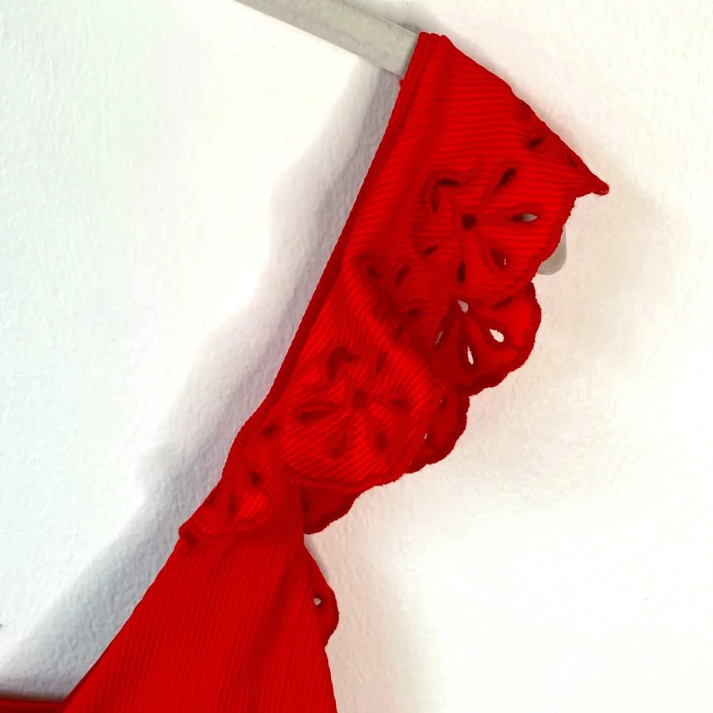 Beach Riot Scarlet Ruffle One Piece - Picture 3 of 7